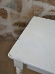 画像7: フランス 脚のデザインが 素敵なホワイトテーブル