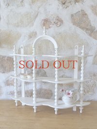 オリジナルぺイントが 素敵なホワイト フレンチシェルフ  20%OFF 