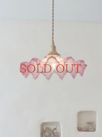 フランス デザインがかわいい ガラスランプシェード  30%OFF 