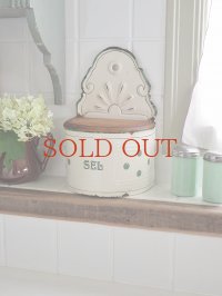 フランス ドット柄がかわいい ホーロー製セル缶