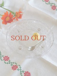 イギリス ガラス製コンポート皿