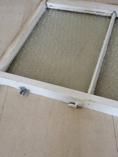 画像10: イギリス デージーガラスがかわいい 木製格子窓   20%OFF 