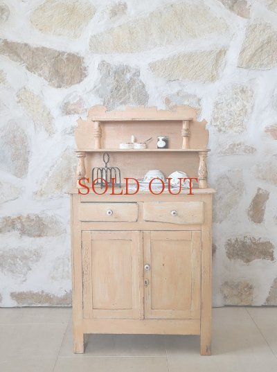 画像2: フランス シャビーなオリジナルペイントが かわいいキャビネット  20%OFF 
