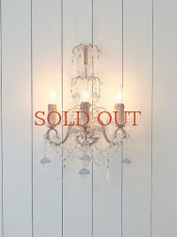 フランス ガラスパーツがレアで かわいいウォールランプ  30%OFF 
