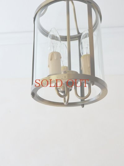 画像12: フランス 円柱型３灯ランタンペンダント