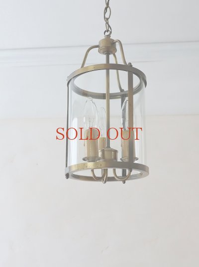 画像5: フランス 円柱型３灯ランタンペンダント