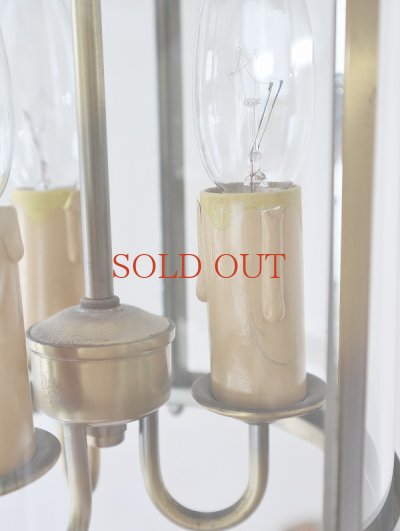 画像13: フランス 円柱型３灯ランタンペンダント