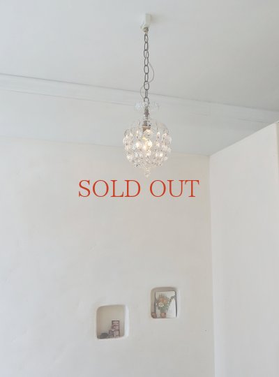 画像2: フランス カットガラスが綺麗な ミニシャンデリア  20%OFF 