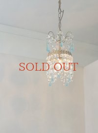 フランス ガラスが素敵な 小さめシャンデリア  30%OFF 
