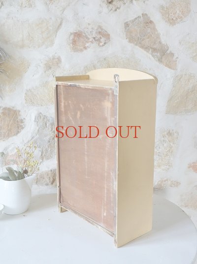 画像14: フランス デージーガラスがかわいい ウォールキャビネット