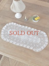 フランス 素朴でかわいい レースのテーブルセンター