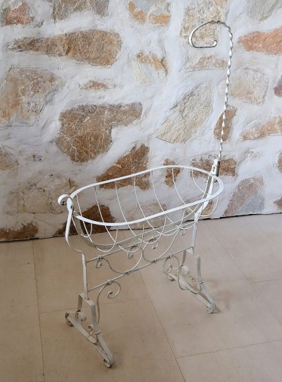 画像4: フランス アイアン製ゆりかご ドールベッド   20%OFF 