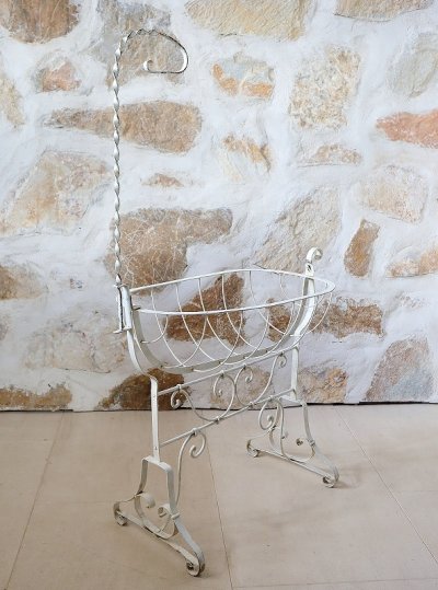 画像14: フランス アイアン製ゆりかご ドールベッド   20%OFF 