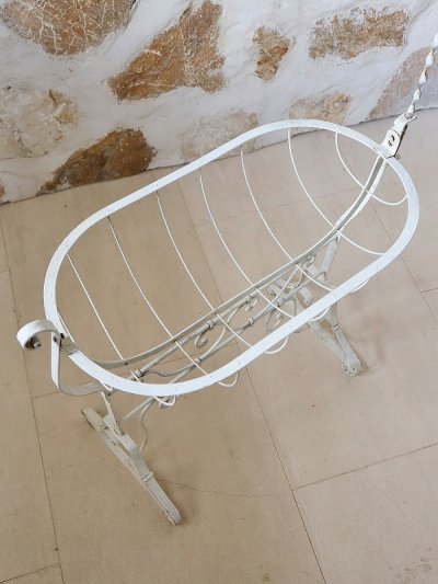 画像7: フランス アイアン製ゆりかご ドールベッド   20%OFF 