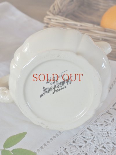 画像11: フランス サルグミンヌ製 花リムクリーマー