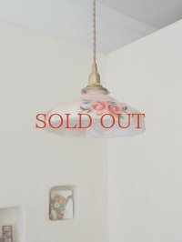 素朴なお花がかわいい ガラスシェード  20%OFF 