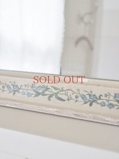 画像4: フランス 勿忘草がかわいい 木製ミラー