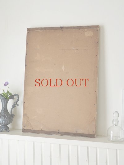 画像12: フランス 勿忘草がかわいい 木製ミラー