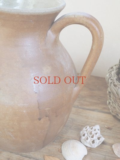 画像4: フランス 素朴な陶器製ピッチャー