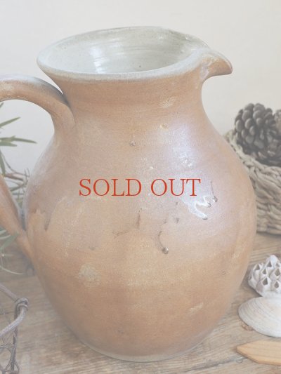 画像7: フランス 素朴な陶器製ピッチャー