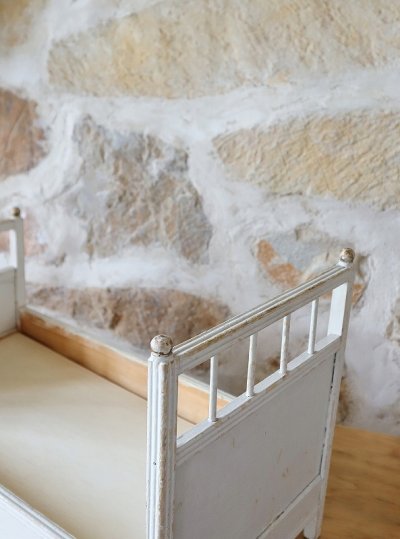 画像12: フランス 木製ドールベッド   10%OFF 