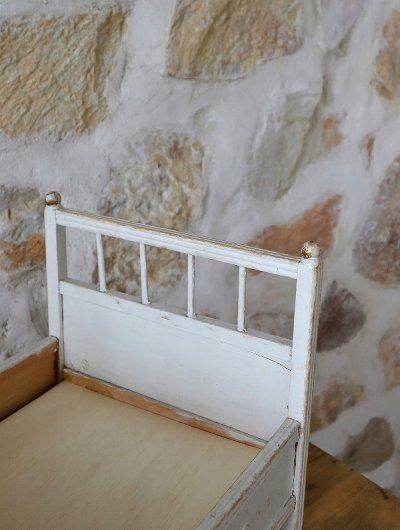 画像10: フランス 木製ドールベッド   10%OFF 