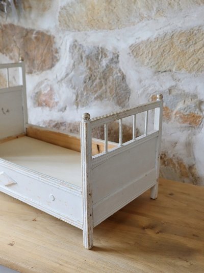 画像7: フランス 木製ドールベッド   10%OFF 