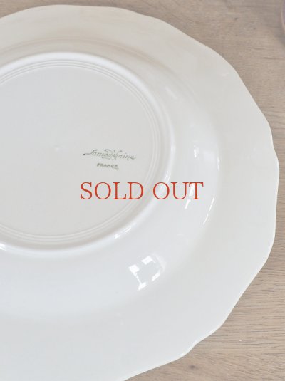 画像8: フランス サルグミンヌ製 花リムスーププレート