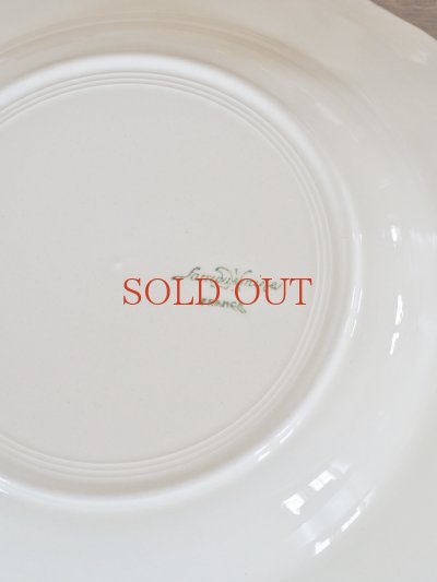 画像9: フランス サルグミンヌ製 花リムスーププレート