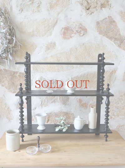 画像2: ブラックフレンチシェルフ  30%OFF 