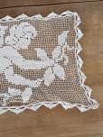 画像12: フランス エンジェルがかわいい フィレレース テーブルセンター