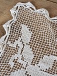 画像3: フランス エンジェルがかわいい フィレレース テーブルセンター
