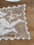 画像6: フランス エンジェルがかわいい フィレレース テーブルセンター