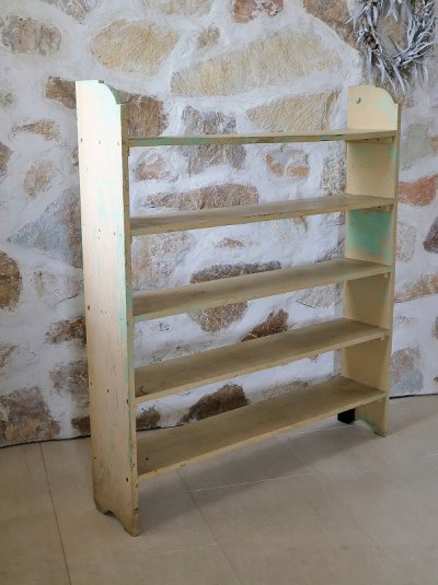 画像8: フランス ペイントがかわいい 素朴なビッグシェルフ