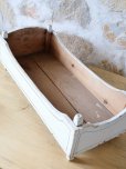 画像5: フランス ブルーのラインがかわいい ドールベッド
