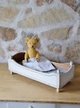 フランス　かわいい　アンティーク　ドールベッド