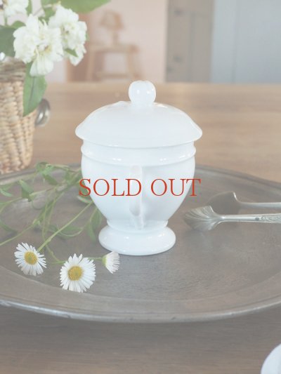 画像6: フランス 1900年初頭の繊細な 陶器製クレミエ