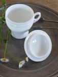 画像10: フランス 1900年初頭の繊細な 陶器製クレミエ
