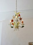 画像13: フランス 2種類のお花がかわいい アイアンシャンデリア  10%OFF 