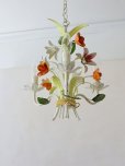 画像7: フランス 2種類のお花がかわいい アイアンシャンデリア  10%OFF 