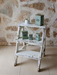 フランス シャビーな質感が素敵な 木製ラダー