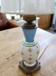 画像6: フランス 陶器の小花がかわいい テーブルランプ