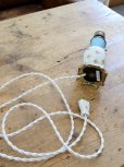 画像14: フランス 陶器の小花がかわいい テーブルランプ