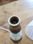 画像13: フランス 陶器の小花がかわいい テーブルランプ