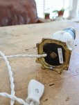 画像15: フランス 陶器の小花がかわいい テーブルランプ