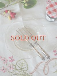 フランス シルバー製フォーク2本セット