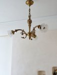 画像7: フランス 薔薇の３灯シャンデリア