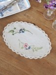 画像6: フランス 刺繍がかわいい テーブルクロス