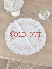 フランス 刺繍がかわいい テーブルクロス