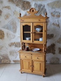 フランス オールドパインカップボード